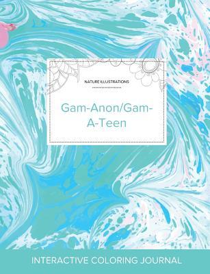 Download Adult Coloring Journal: Gam-Anon/Gam-A-Teen (Nature Illustrations, Turquoise Marble) - Courtney Wegner file in ePub