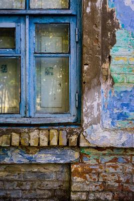 Download Rustic Blue and Vintage Brick House Window: 150 Page Lined Notebook/Diary -  file in PDF