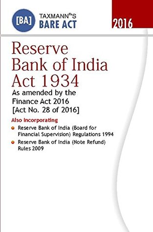 Full Download Reserve Bank of India Act 1934 (Bare Act) (2016 Edition) - Taxmann file in PDF