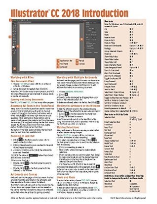 Read Online Adobe Illustrator CC 2018 Introduction Quick Reference Guide (Cheat Sheet of Instructions, Tips & Shortcuts - Laminated Card) - Beezix Inc. | PDF