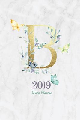 Read Online 2019 Diary Planner: Watercolor Butterflies & Flowers January to December 2019 Diary Planner with Luxury Gold -  | PDF