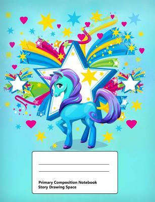 Download Primary Composition Book with Story Drawing Space: Primary Lines Story Journal Kindergarten to Elementary Grades Draw and Write Picture Space Cute Designs Unicorn for Girls Blue - Elementaria Publishers file in ePub