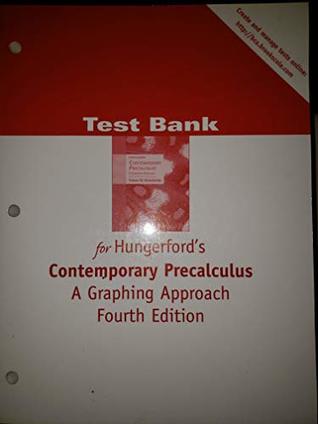 Read Test Bank for Hungerford's Contemporary Precalculus A Graphing Approach - Hungerford file in PDF