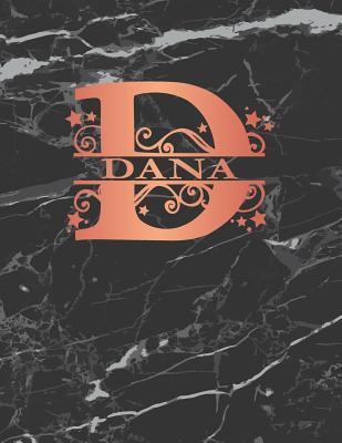 Read Online Dana: Personalized Journal Notebook for Women or Girls. Monogram Initial D with Name. Black Marble & Rose Gold Cover. 8.5 X 11 110 Pages Lined Journal Paper -  | PDF