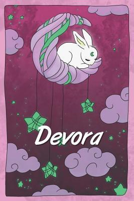 Download Devora: personalized notebook sleeping bunny on the moon with stars softcover 120 pages blank useful as notebook, dream diary, scrapbook, journal or gift idea - Jenny Illus | PDF