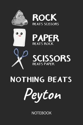 Read Online Nothing Beats Peyton - Notebook: Rock - Paper - Scissors - Game Pun - Blank Lined Kawaii Personalized & Customized Name School Notebook / Journal for Girls & Women. Cute Desk Accessories & First Day Of School, Birthday, Christmas & Name Day Gift. - Rockpaperscissors Publishing | PDF