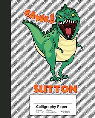 Full Download Calligraphy Paper: SUTTON Dinosaur Rawr T-Rex Notebook -  file in PDF