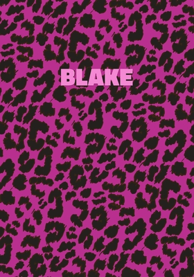 Download Blake: Personalized Pink Leopard Print Notebook (Animal Skin Pattern). College Ruled (Lined) Journal for Notes, Diary, Journaling. Wild Cat Theme Design with Cheetah Fur Graphic -  file in ePub