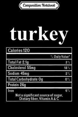 Read Composition Notebook: Turkey Food Nutrition Facts Costume Funny Thanksgiving Journal/Notebook Blank Lined Ruled 6x9 100 Pages - Hardy Friedrich | ePub