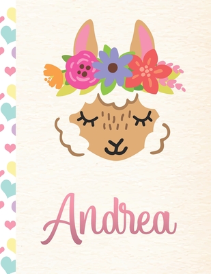 Full Download Andrea: Personalized Llama Journal For Girls - 8.5x11 110 Pages Notebook/Diary With Pink Name - Llama Journals | ePub